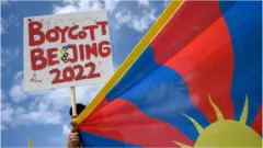 Boycott Beijing 2022 flag