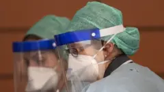 NHS staff in PPE