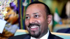 Ethiopian Prime Minister Abiy Ahmed attends the High Level Consultation Meetings of Heads of State and Government on the situation in the Democratic Republic of Congo at the African Union Headquarters in Addis Ababa, Ethiopia, 17 January, 2019.