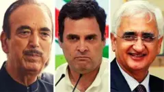 కాంగ్రెస్ ముగ్గురు నేతలు మూడు భిన్నమైన ప్రకటనలు చేశారు