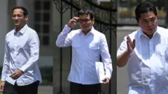 Nadiem Makarim, Wishnutama, dan Erick Thohir