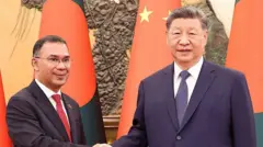 বাংলাদেশের প্রধানমন্ত্রী তারেক রহমান ও চীনের প্রেসিডেন্ট শি জিনপিং