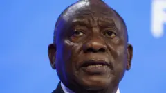 የደቡብ አፍሪካ ፕሬዚዳንት ሲሪል ራማፎሳ