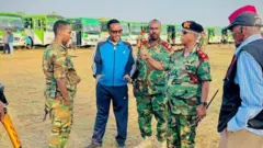 የሶማሊላንድ ወታደራዊ ባለሥልጣናት ሠልጣኞቹን በሸኙበት ወቅት