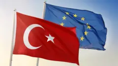 ab ve türkiye bayrakları 