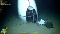 Restos del Titán en el fondo del océano
