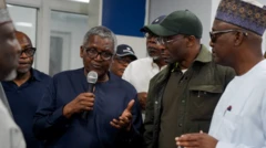 Dangote dey tok to some Nigerian lawmakers for im refinery