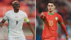 Victor Osimhen and Brahim Diaz