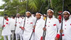Dargaggoo Oromoo Irreecha baranaarratti hirmaatan keessaa 