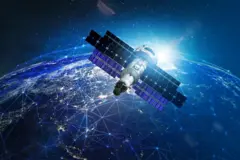 Satélite em órbita