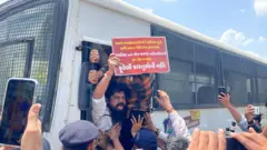 રાજકોટ ટીઆરપી અગ્નિકાંડ મુદ્દે કૉંગ્રેસનું પ્રદર્શન 