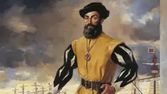Une représentation de Magellan, célébre explorateur portugais