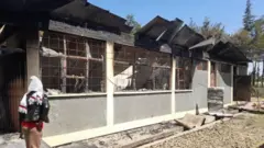 በሰላሌ የተቃጠለ ትምህርት ቤት