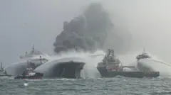 North Sea, Ship Collision, கப்பல்கள் மோதல், வடக்கு கடல், பிரிட்டன் , அமெரிக்க கப்பல், எண்ணெய் கப்பல் மோதல்