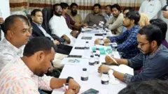 বৈষম্যবিরোধী ছাত্র আন্দোলন এবং জাতীয় নাগরিক কমিটির নেতারা