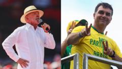 Lula e Flávio Bolsonaro disputam as ruas no 1º dia da campanha; veja como foram os atos