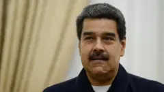 Nicolás Maduro, presidente da Venezuela, gesticula antes de uma reunião no Palácio de Miraflores, em Caracas, em 9 de julho de 2019.
