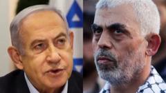 イスラエルのベンヤミン・ネタニヤフ首相とハマスの政治指導者イスマイル・ハニヤ氏