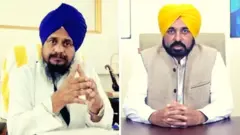 ਜਥੇਦਾਰ ਗਿਆਨੀ ਹਰਪ੍ਰੀਤ ਸਿੰਘ ਅਤੇ ਭਗਵੰਤ ਮਾਨ 