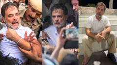 రాహుల్ గాంధీ ధర్నా: మోదీ ఇంటి నుంచి ఛత్రసాల్ స్టేడియం వరకు.. మంగళవారం రాత్రి ఏం జరిగింది?