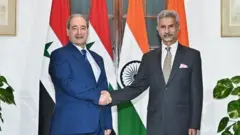 સીરિયાના વિદેશમંત્રી સાથે ભારતીય વિદેશમંત્રી