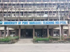 Front view of the University of Port Harcourt Teaching Hospital