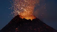 एट्ना ज्वालामुखी पर्वत