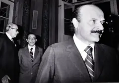 O banqueiro italiano Roberto Calvi