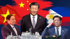 Các ông Phạm Minh Chính, Tập Cận Bình, Ferdinand Marcos Jr