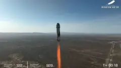 Foguete que levou Sara Sabry ao espaço em 2022