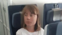 Грета Тунберг в самолете