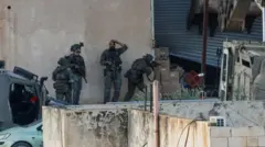 Israeli troops in Jenin