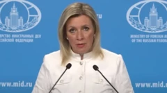 Rusiya Xarici İşlər Nazirliyinin sözçüsü Mariya Zaxarova 