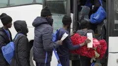 Irregulant migrants being deported from the Mitiga Airport in Tripoli, Libya in May 2025. Photo used here for illustrative purposes