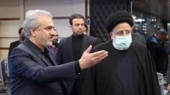 رئیسی در کنار فاطمی امین