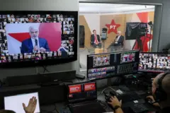 Humberto Costa, presidente nacional do PT, e Jilmar Tatto, secretário nacional de Comunicação, participam de encontro com influenciadores em reunião virtual