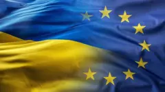 прапори України та ЄС