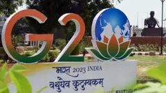 दिल्ली में जी-20 सम्मेलन की तैयारी.