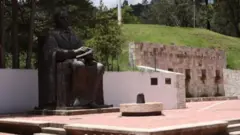 Una vista del museo de Benito Juárez en Guelatao, Oaxaca