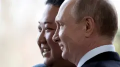 የሰሜን ኮሪያና የሩሲያ መሪዎች 