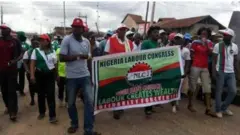 Awọn ẹgbẹ osisẹ n se iwọde