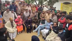 घटना के बाद जगबीर के गांव पहुंचे अधिकारी