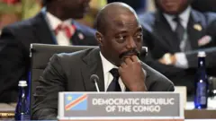 L'ancien président de la RDC, Joseph Kabila, lors d'un sommet à Washington DC