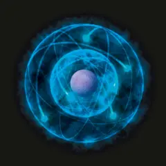 Ilustração de um átomo segundo Niels Bohr