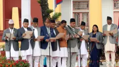 मन्त्रीहरूको सपथग्रहण