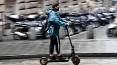 Woman wears a mask in Naples, Italy, on 7 October 2020