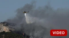 கிரீஸ் நாட்டில் காட்டுத்தீயால் நூற்றுக்கணக்கான மக்கள் வெளியேற்றம்