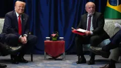 Trump reunido com Lula