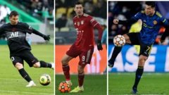 Lionel Messi, Lewandoski and Ronaldo