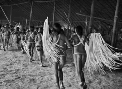Cerimônia yanomami na comunidade Piaú